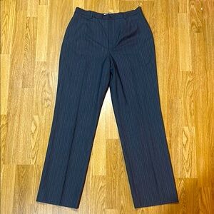 Amanda Smith Women’s Pinstripe Grey Dress Trouser Pants Size 8